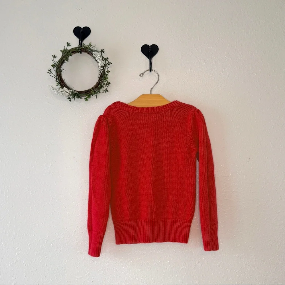 Old Navy Girls Red Heart Sweater | Size 4T | Valentine’s Day